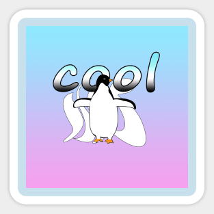 Cool Penguin Sticker